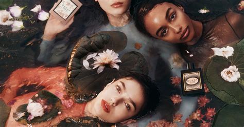 Admiring the artistry of Gucci’s new Bloom perfume .